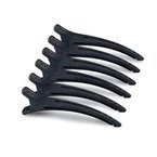 Klipsy silikonowe Colorproof 6 sztuk czarne