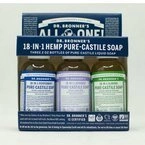 Mydło w płynie kastylijskie 18w1 Dr. Bronner's 60 ml. 3 – pack II