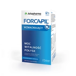 Forcapil® Wzmacniający 180 szt. kapsułki - moc, witalność, połysk włosów i paznokci